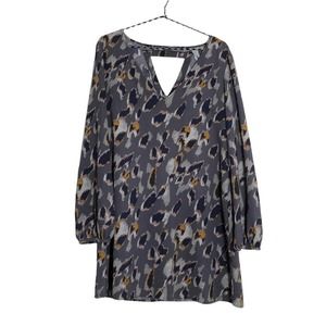 Leith Gray Patterned Mini Dress